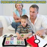 JoyHood Card Binder for TCG Cards, Trading Card Holder with Sleeves, Game Collection Card Album Fits PTCG, Sports Card, Holds 400 cards, Gifts for Boys/Girls (Silver Ball) - Image 7